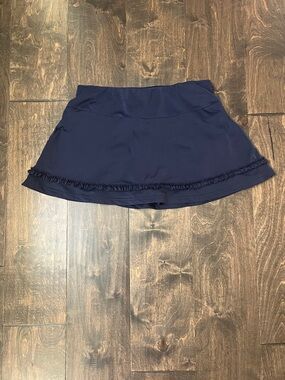 Women’s Navy Active Skort with Ruffle Trim